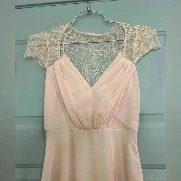 ASOS Kate Lace Maxi Dress - soft pink color size 4 like new - Picture 10 of 12